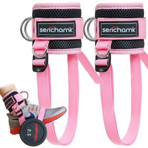 SERICHAMK DUMBBELL FOOT ATTACHMENT PINK 2PC - NEW (SEE PHOTOS)